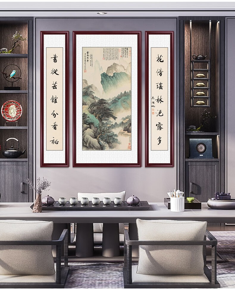 刚立堂口墙上该挂山水画还是红布(堂前挂什么画好)