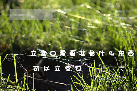 立堂口需要准备哪些东西(立堂口都需要准备什么东西)